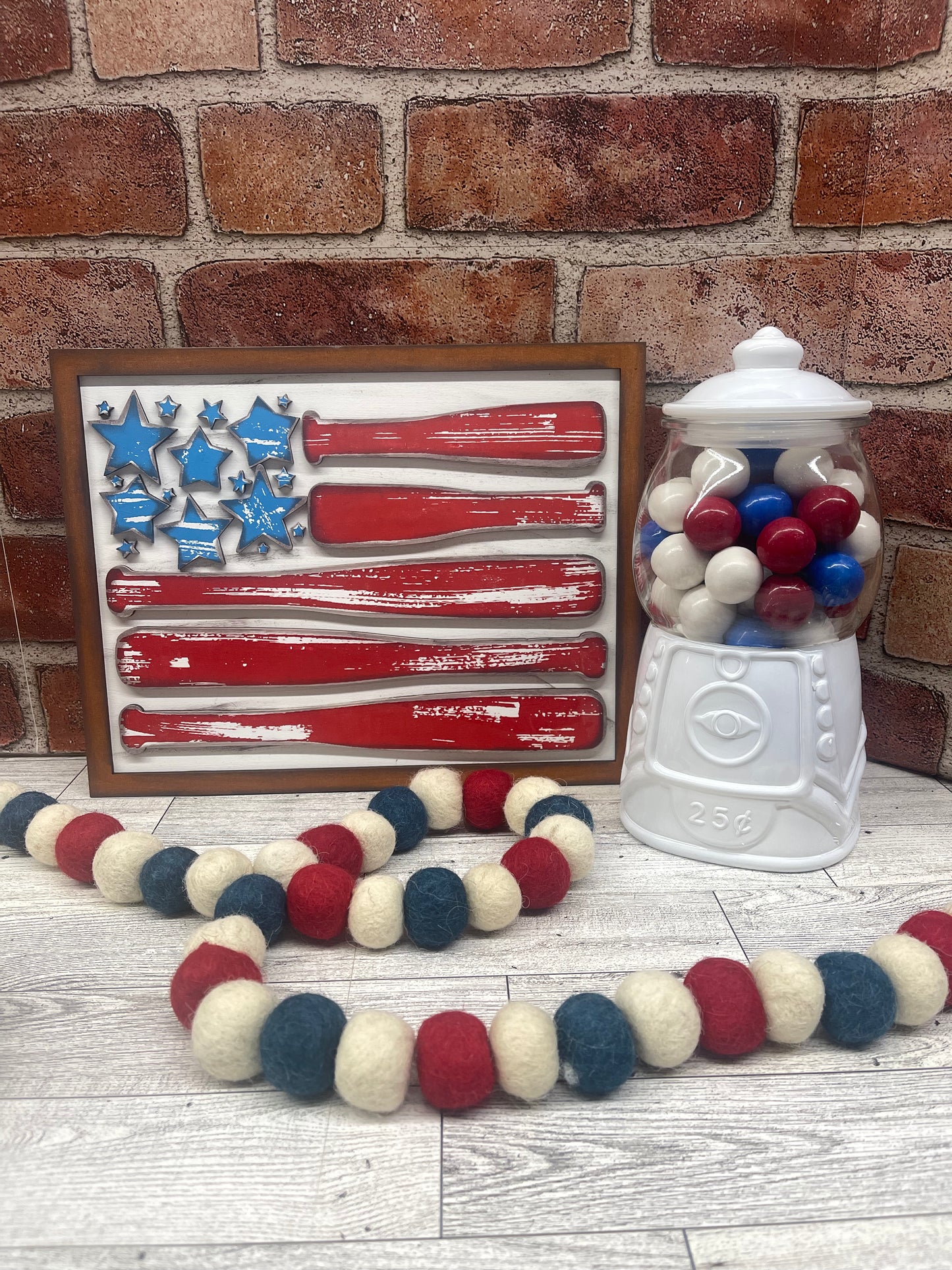 Star Spangled Batter Cutouts, unpainted wooden cutouts - ready for you to paint