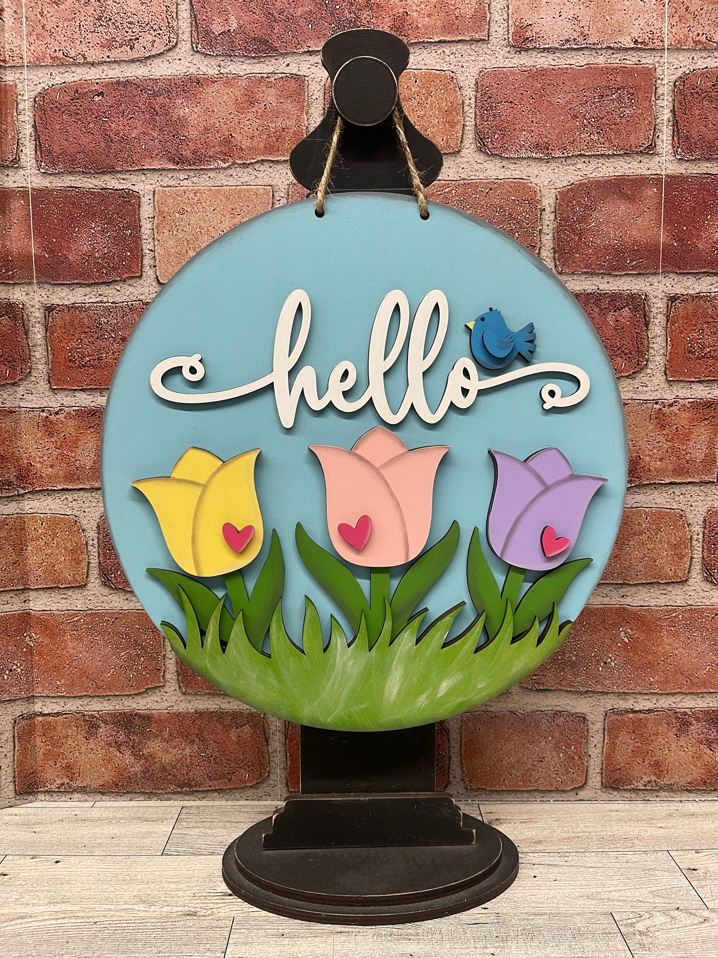 Hello Tulips - diy Kit, unpainted wood cutouts