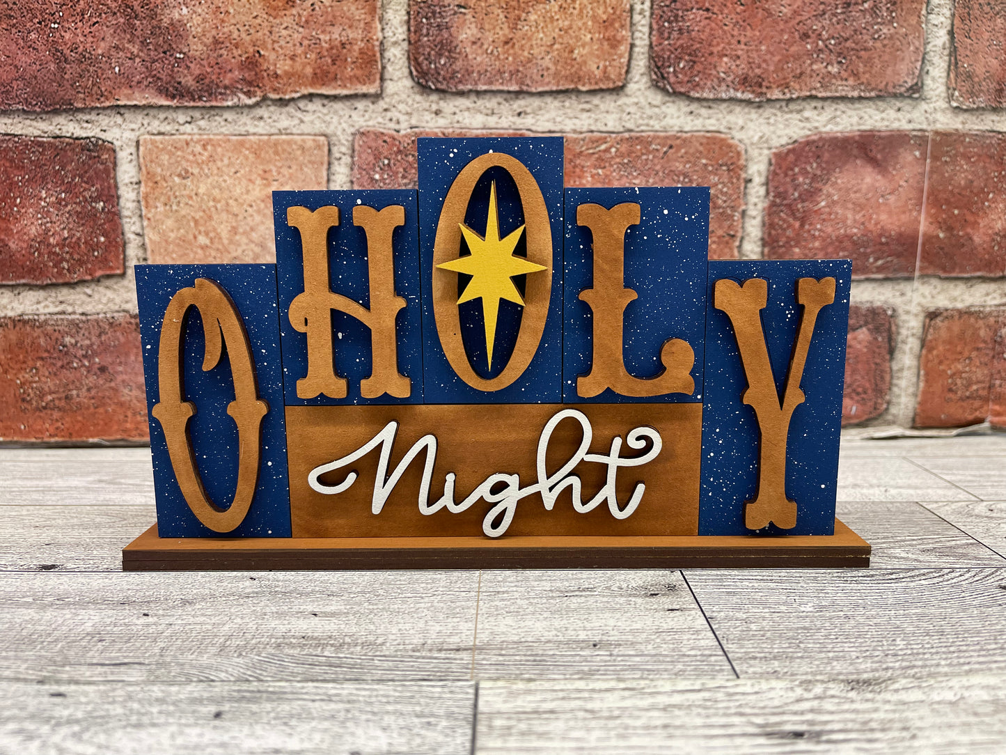 Religious Christmas word kit - wood pieces, unpainted wood cutouts, ready for you to paint, scrapbook paper is not included