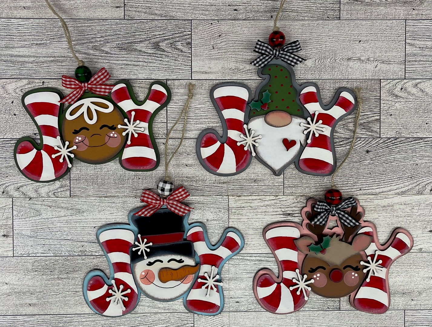 August - Dar's Christmas Craft Club - unpainted wood cutouts, ready for you to paint