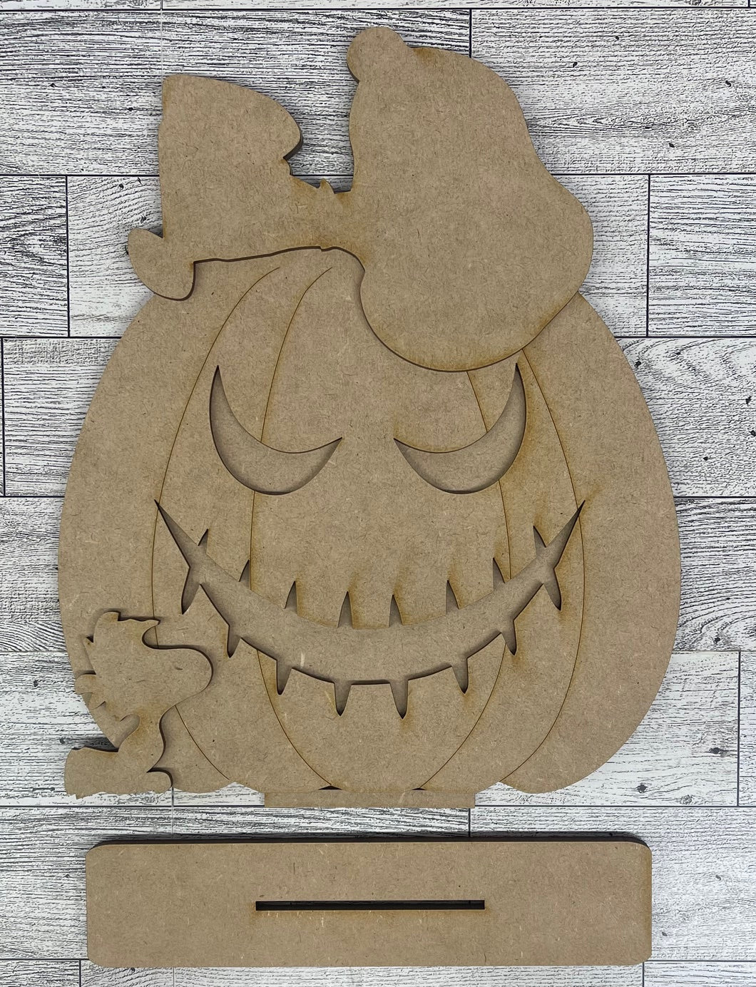 Snoopy & Woodstock with Pumpkins Sign or Stander - unpainted cutouts, ready to paint