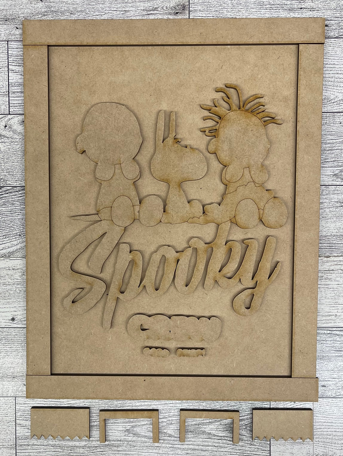 Spooky Crew - Peanuts Gang Cutout unpainted wood ready for you to paint
