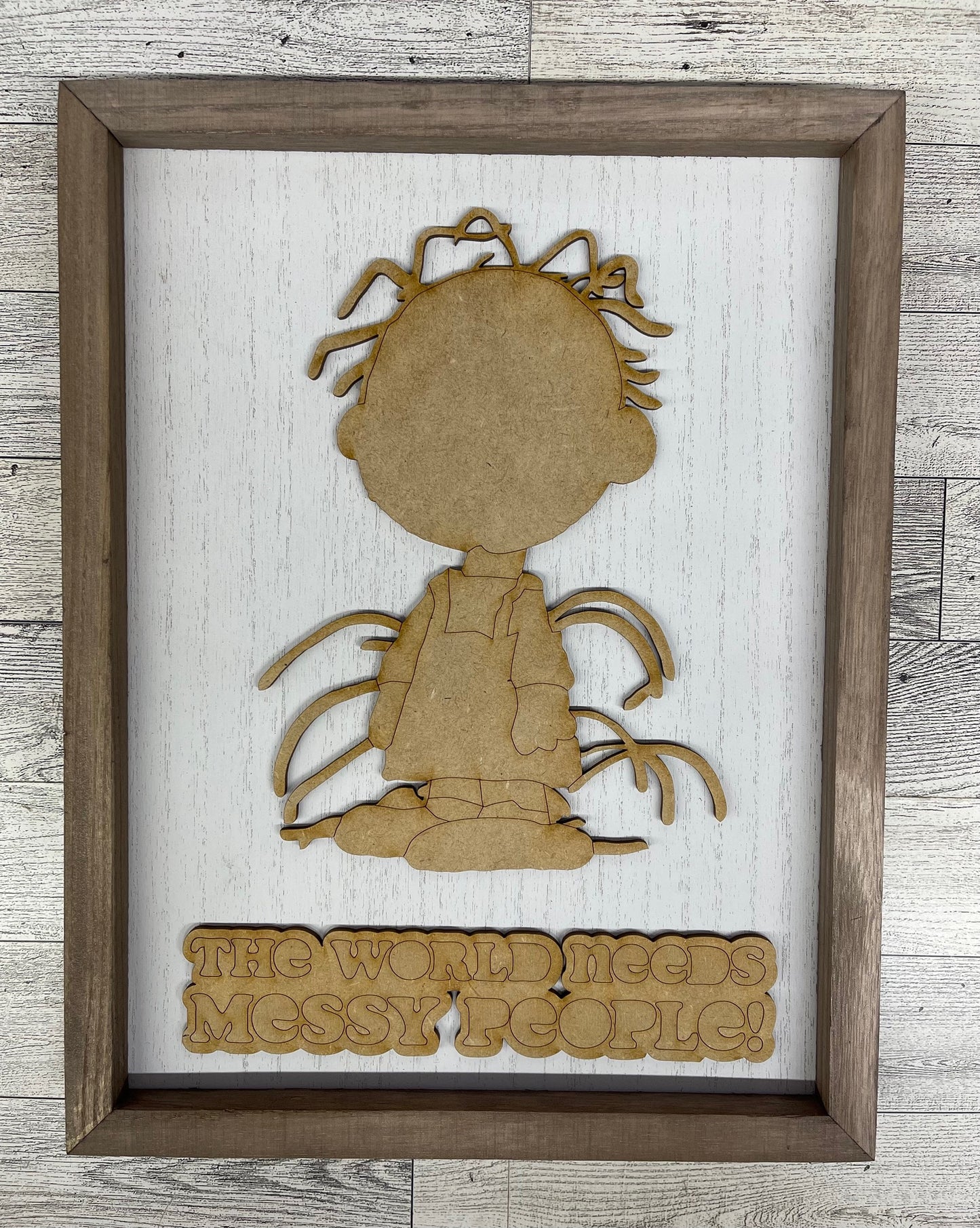 Pigpen Messy People - Peanuts Gang Cutout unpainted wood ready for you to paint
