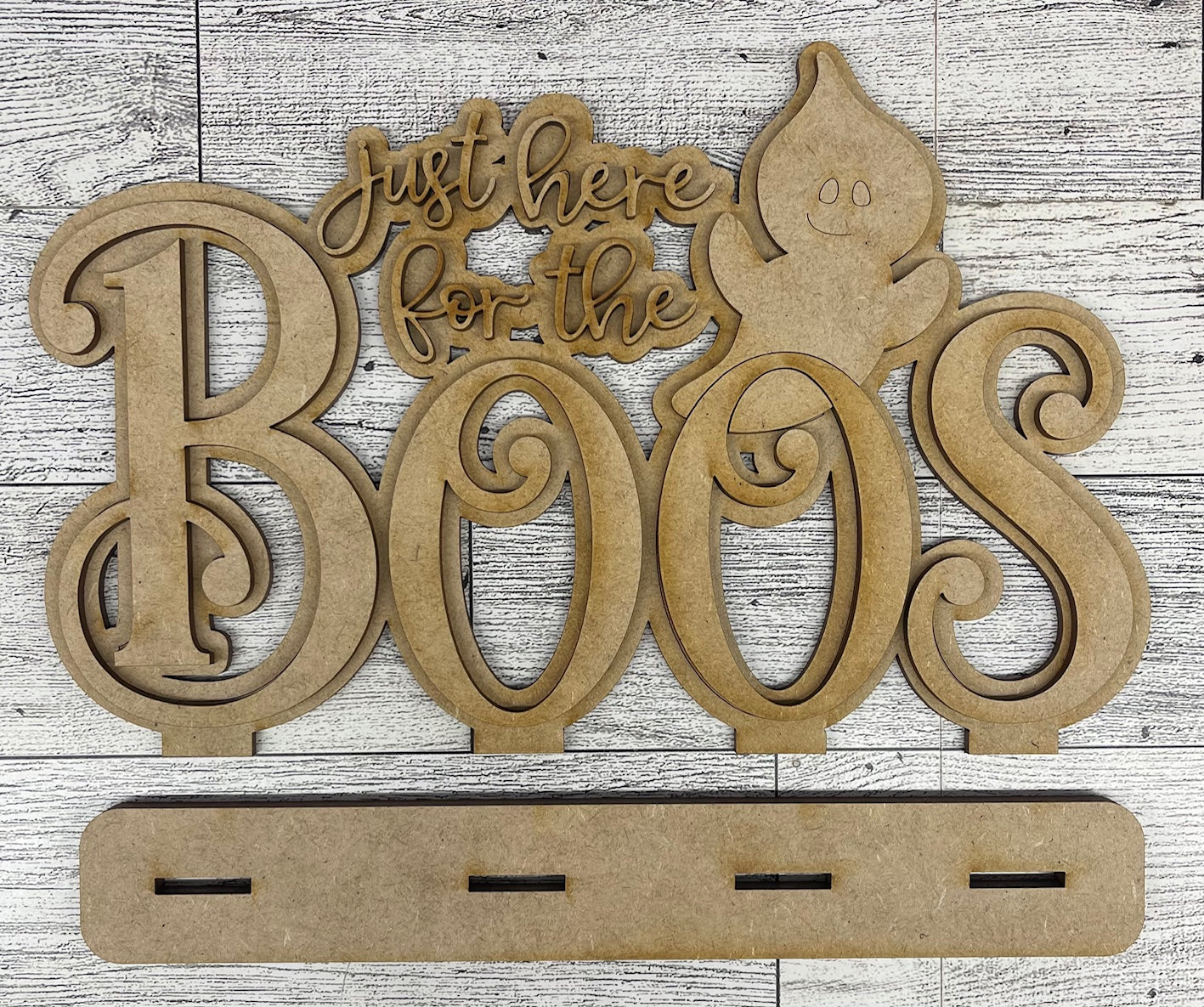 Just here for the Boos word Stander - unpainted cutouts, ready to paint