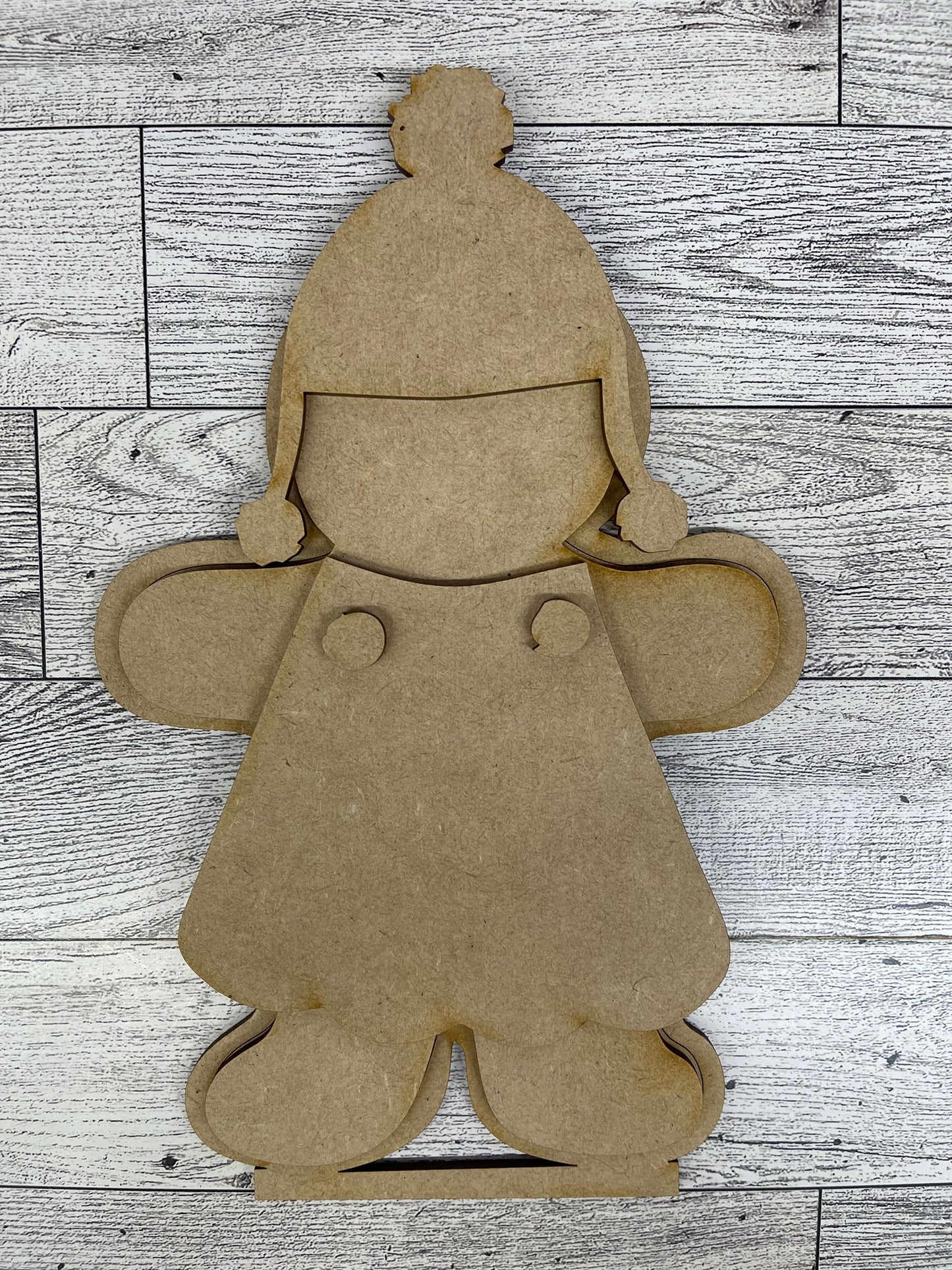 Festive Friends - Gingerbread or Snowman cutouts - unpainted wooden cutouts, ready for you to paint