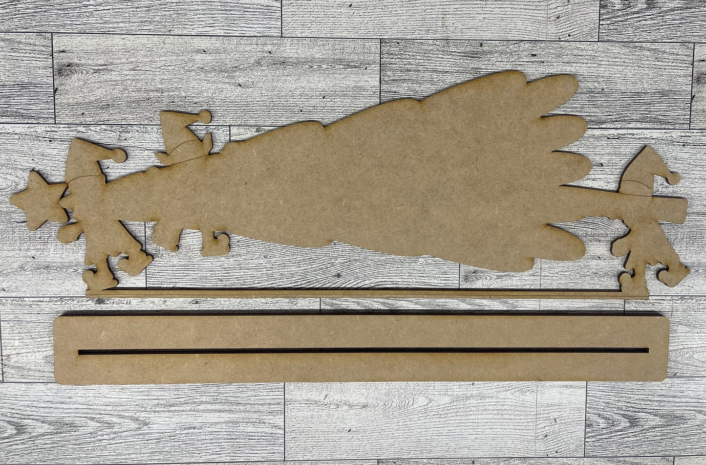 Elf Buddies cutouts - unpainted wooden cutouts, ready for you to paint