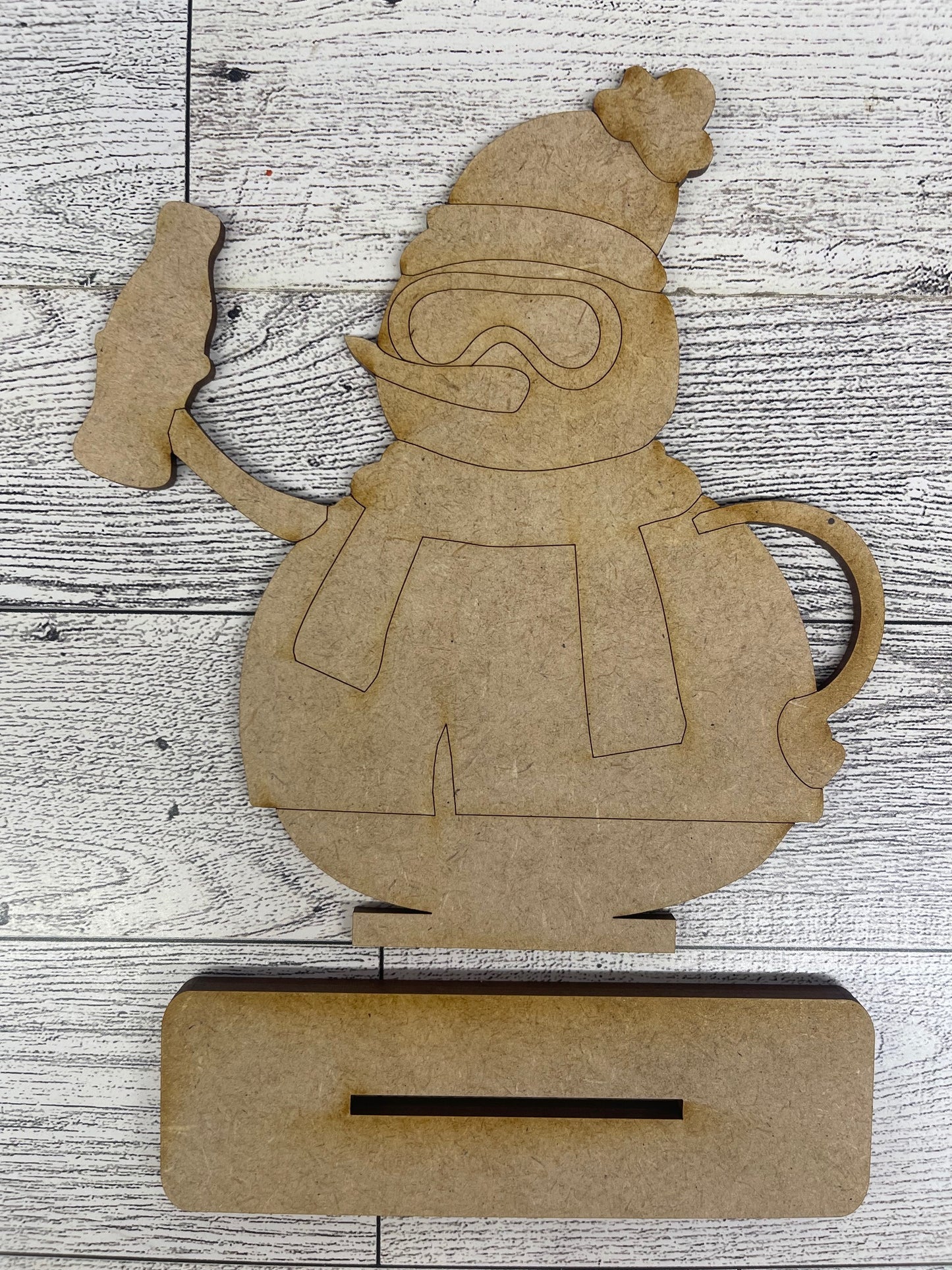 Let's Get Frosted - Snowman cutouts - unpainted wooden cutouts, ready for you to paint