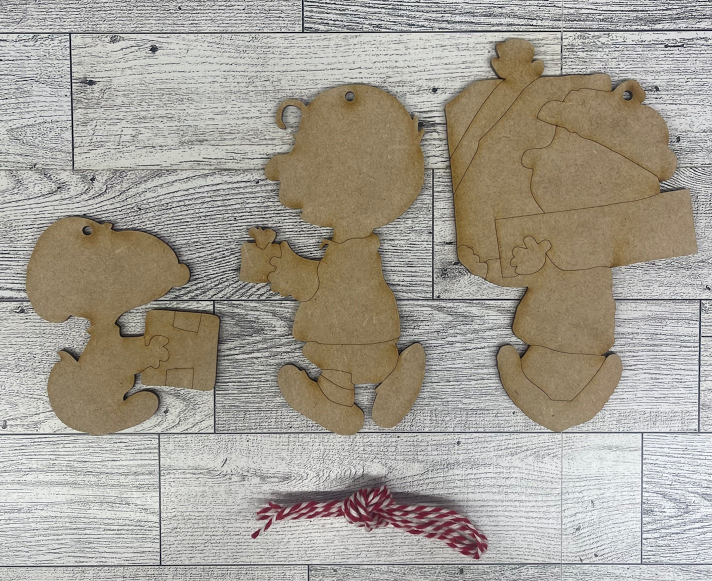 Joy of Giving - Snoopy, Linus & Charlie Brown - Peanuts Gang Cutout unpainted wood ready for you to paint