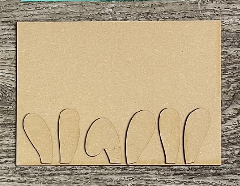 Thanks for Hopping By unpainted wood cutouts - ready for you to paint
