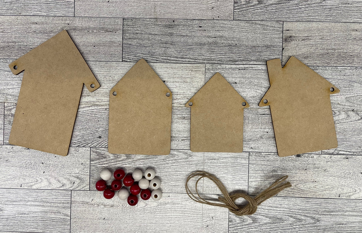October Club Couture Gingerbread Cutouts - unpainted wooden cutouts, ready for you to paint
