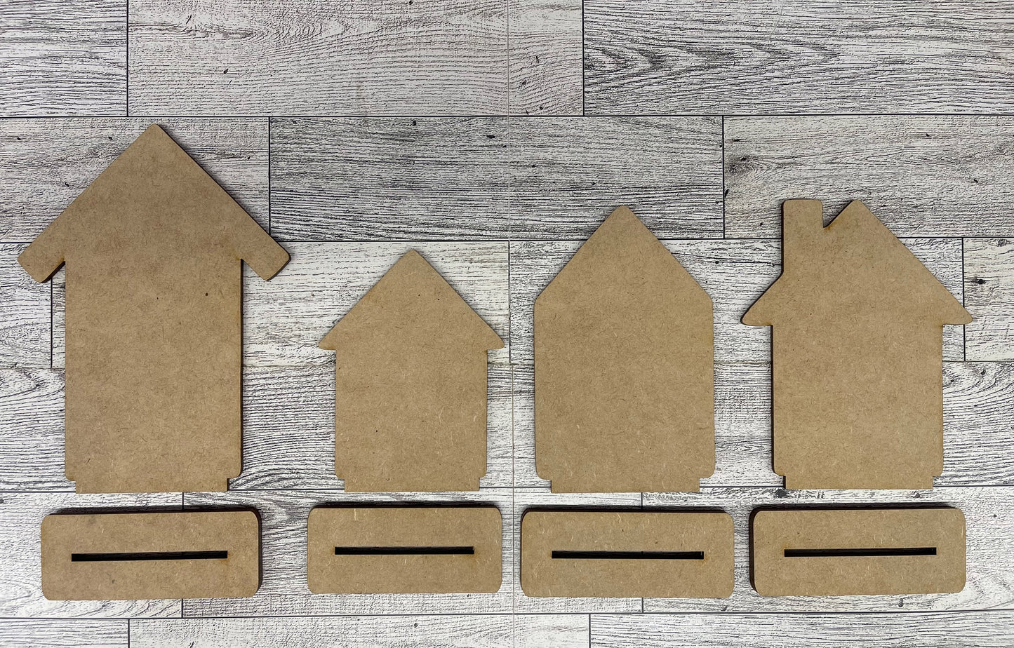 October Club Couture Gingerbread Cutouts - unpainted wooden cutouts, ready for you to paint