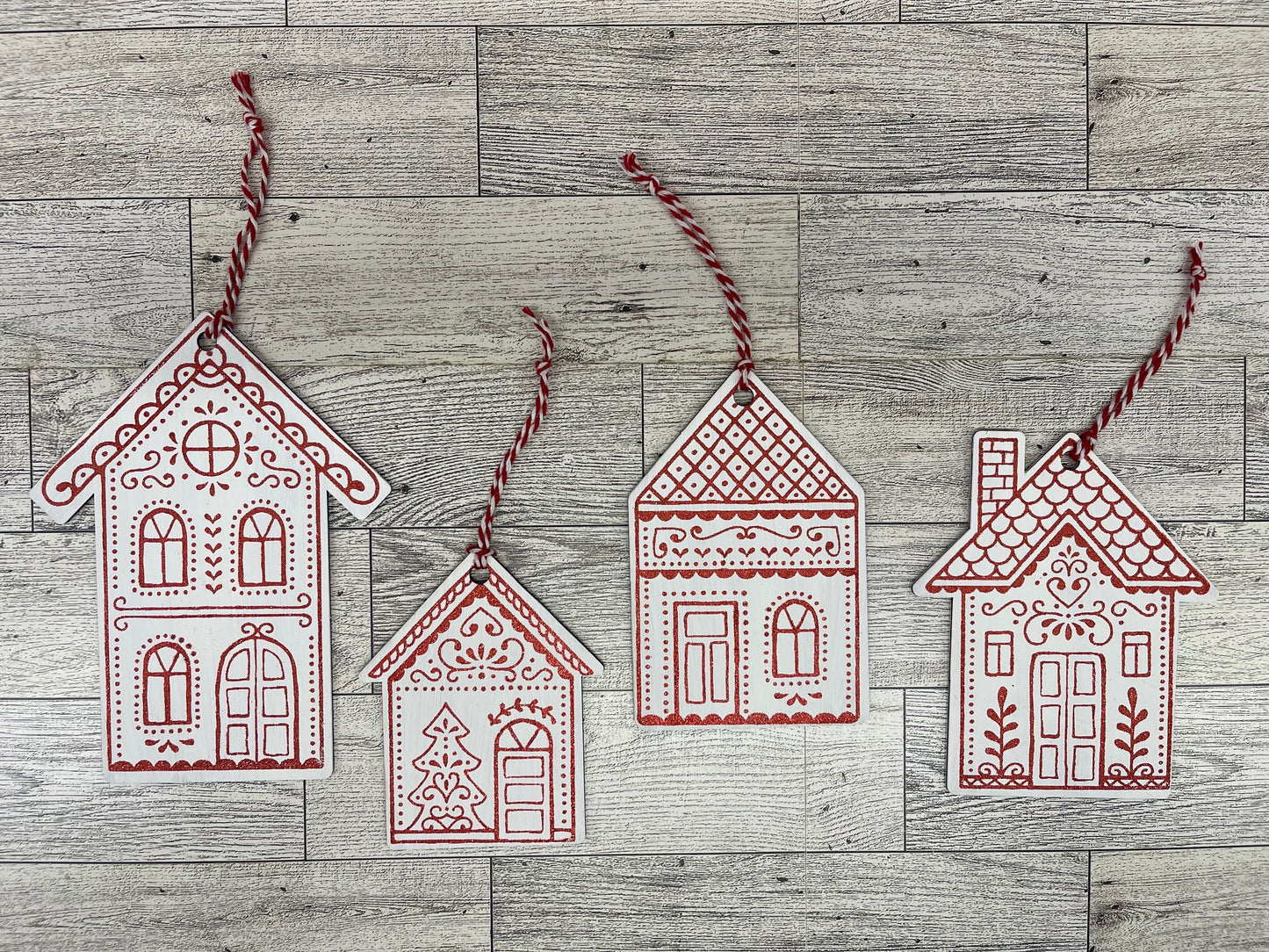 October Club Couture Gingerbread Cutouts - unpainted wooden cutouts, ready for you to paint