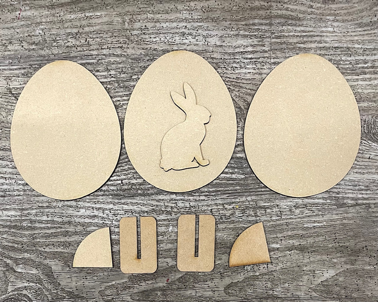 Easter Egg Stander unpainted wood cutouts - ready for you to paint
