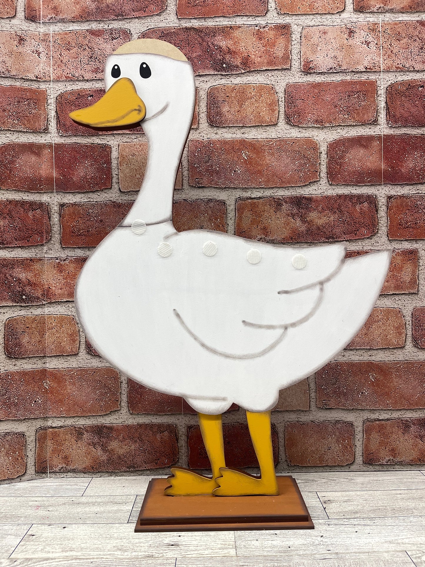 Goose - Large 22 inch Front Porch Goose Stander - Unpainted wood cutouts ready for you to finish