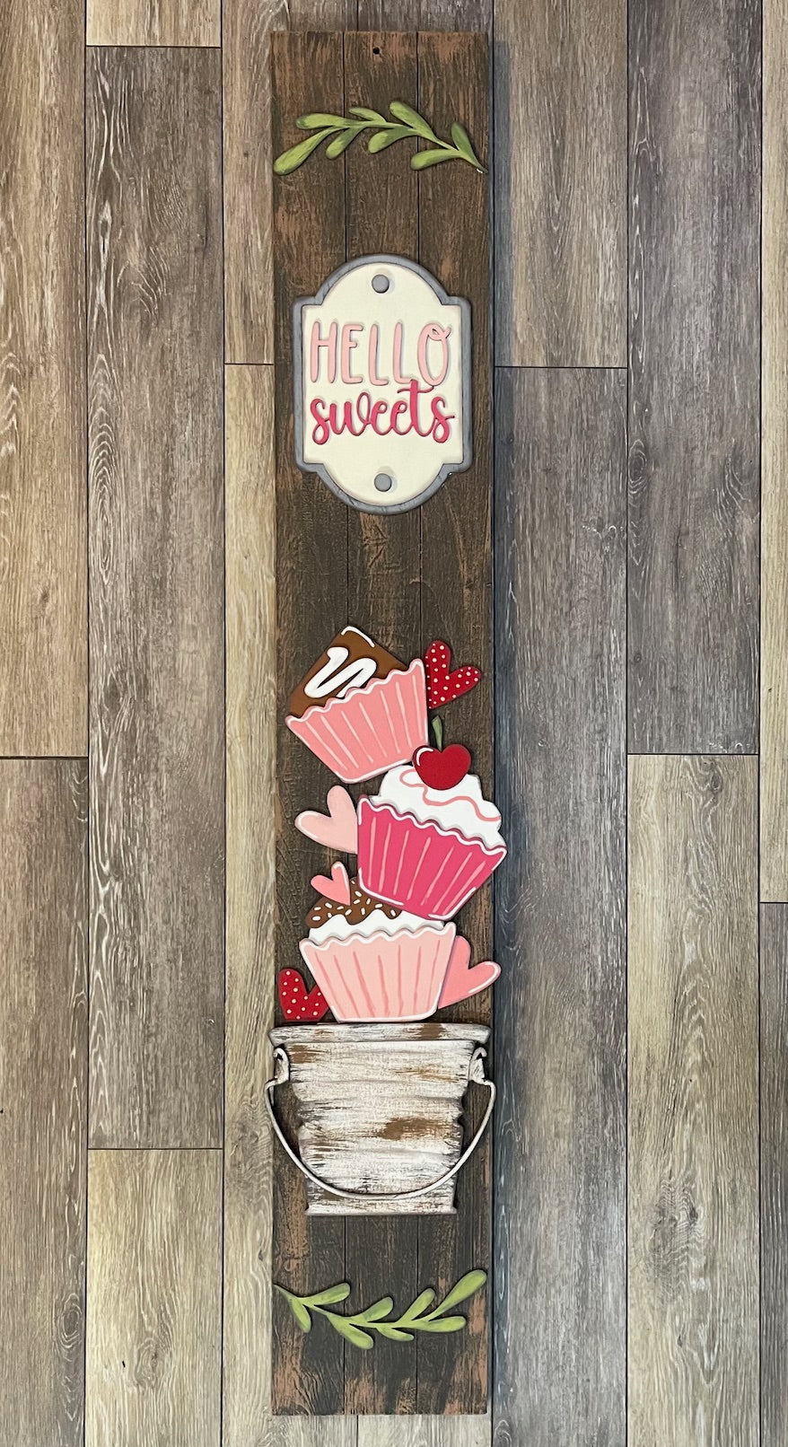 Bucket Porch Leaner starter kit - Unpainted wood cutouts ready for you to finish