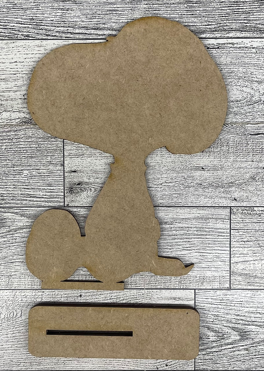 Peanuts - Snoopy Comic Pattern - Cutout unpainted wood ready for you to paint