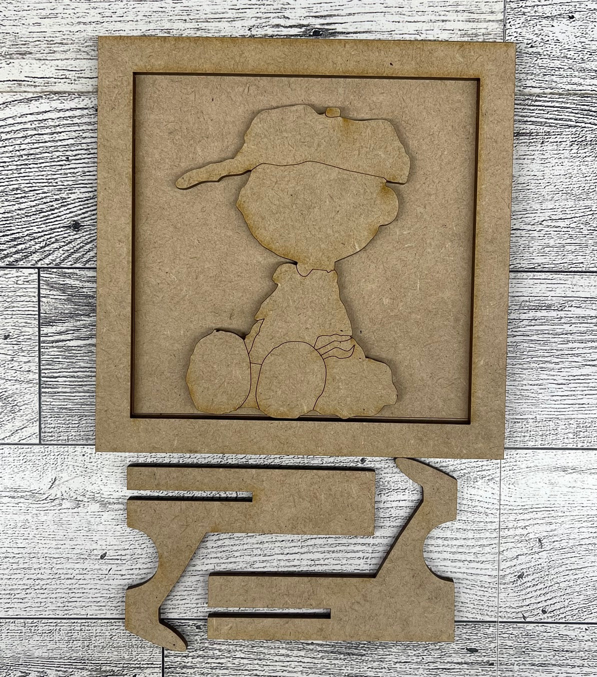Peanuts - Charlie Brown Play Ball - Cutout unpainted wood ready for you to paint