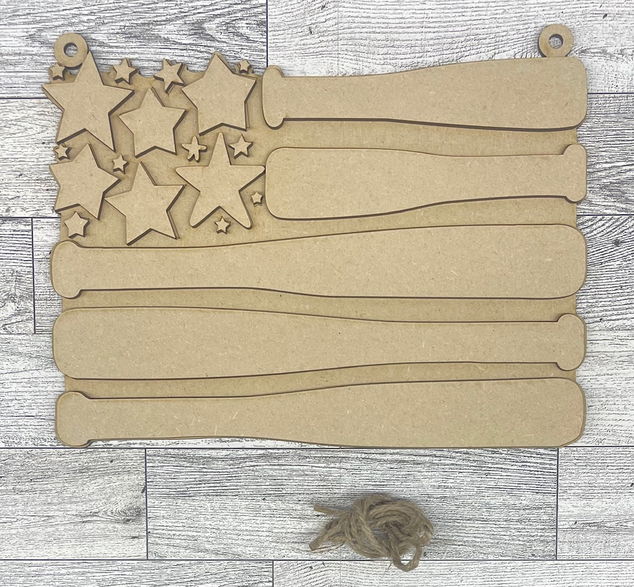 Star Spangled Batter Cutouts, unpainted wooden cutouts - ready for you to paint