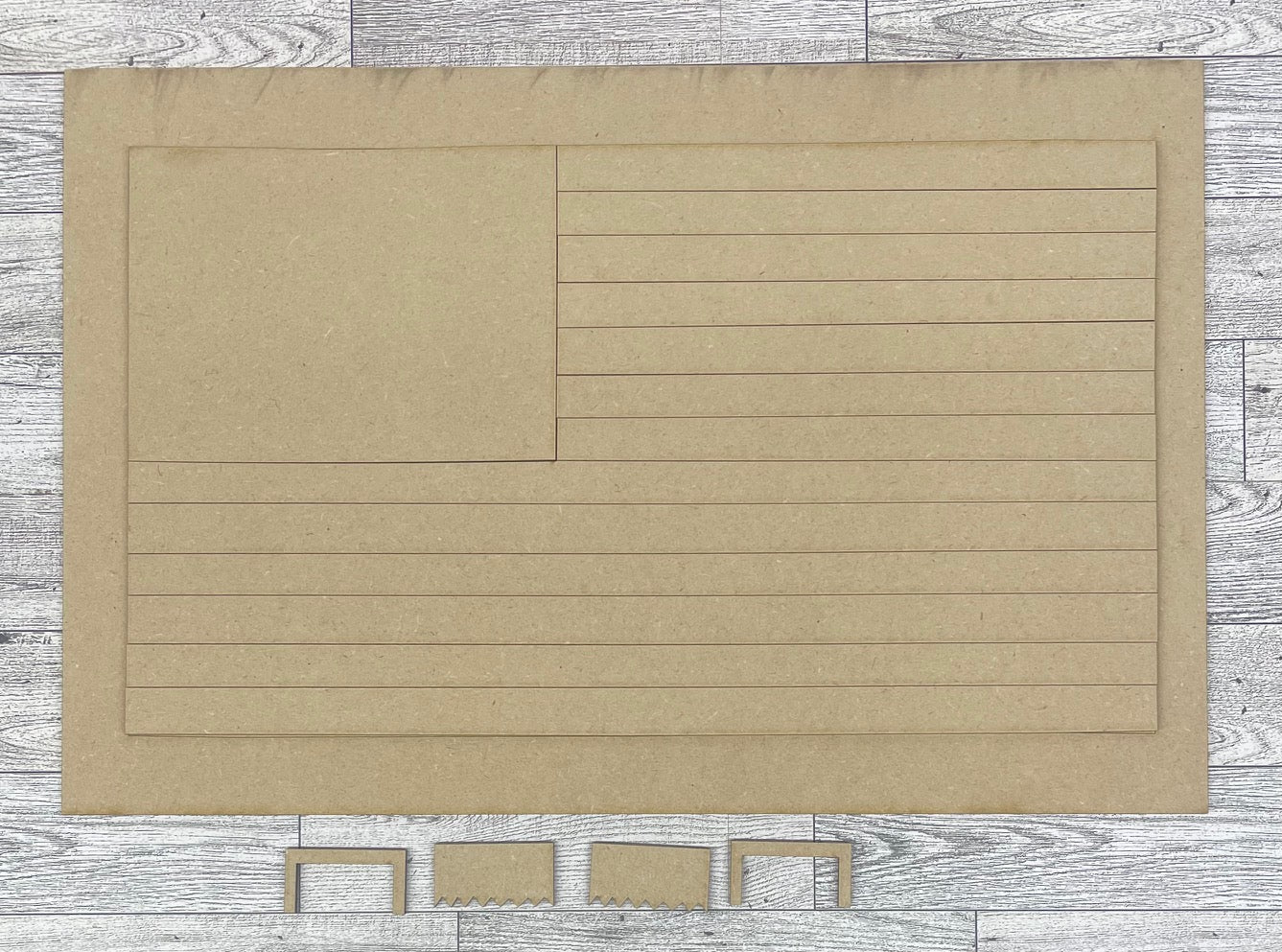 Because of the Brave Cutouts, unpainted wooden cutouts - ready for you to paint