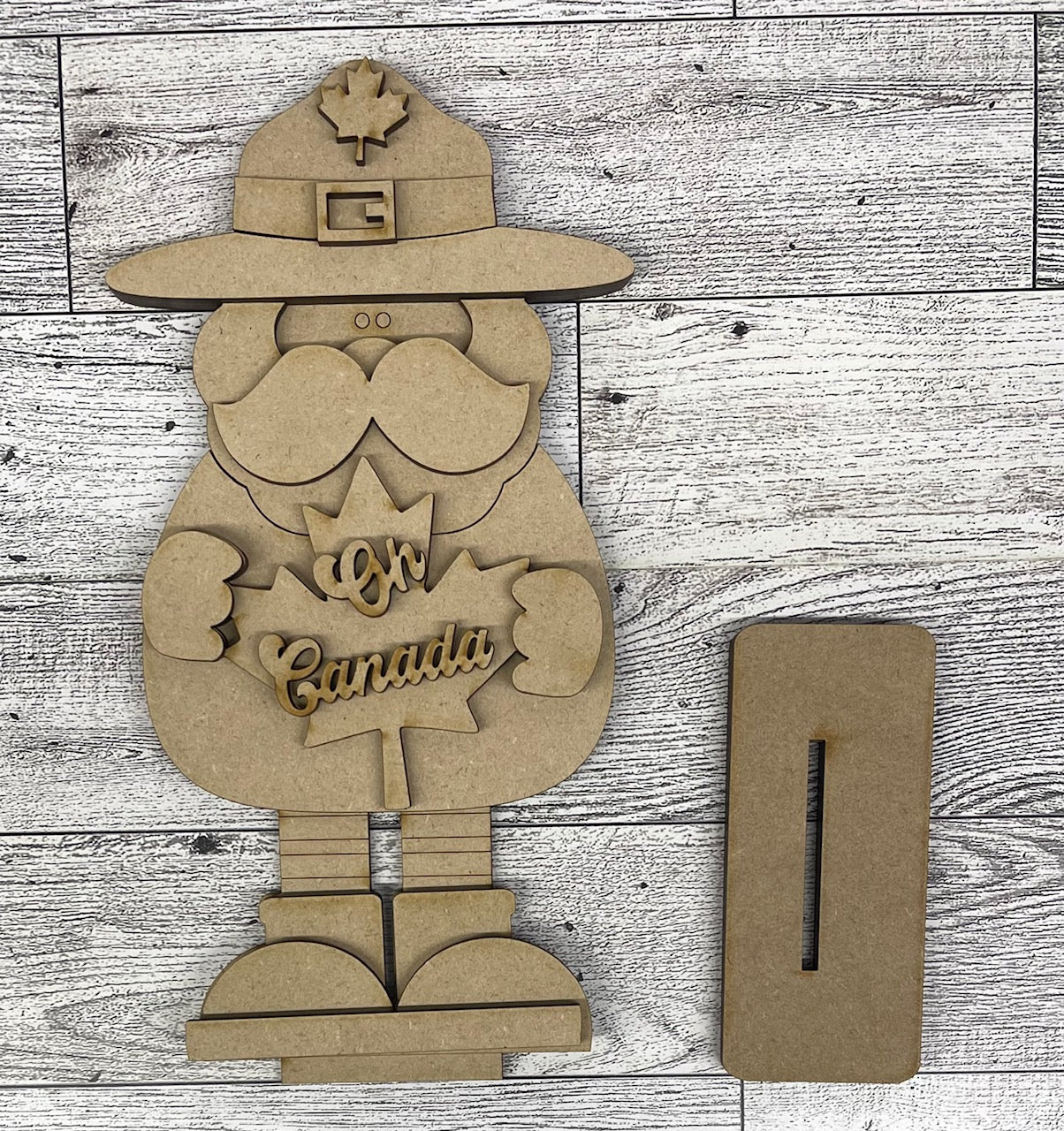 Canadian Gnome cutouts, unpainted wooden cutout - ready for you to paint