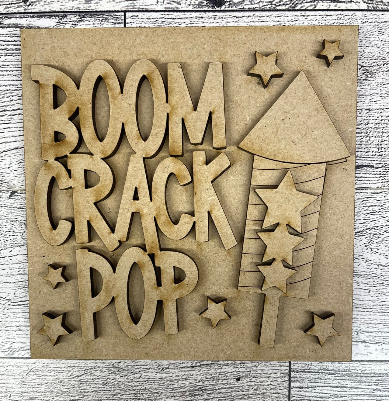Patriotic Blocks only Kit, DIY Unpainted Wooden Kit, DIY Blocks for Leaning Ladder Kit
