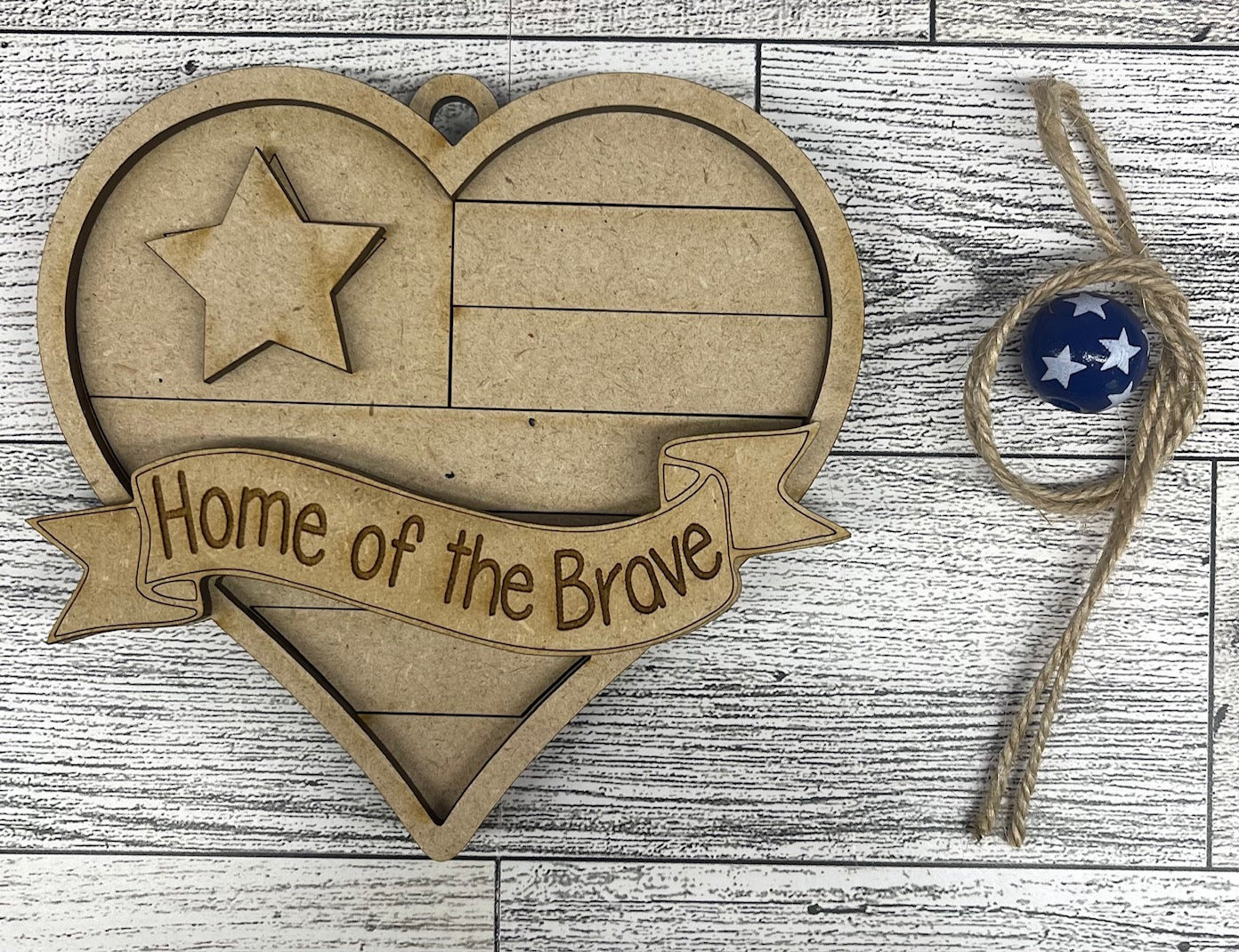 Military Ornament cutouts - unpainted wooden cutouts, ready for you to paint