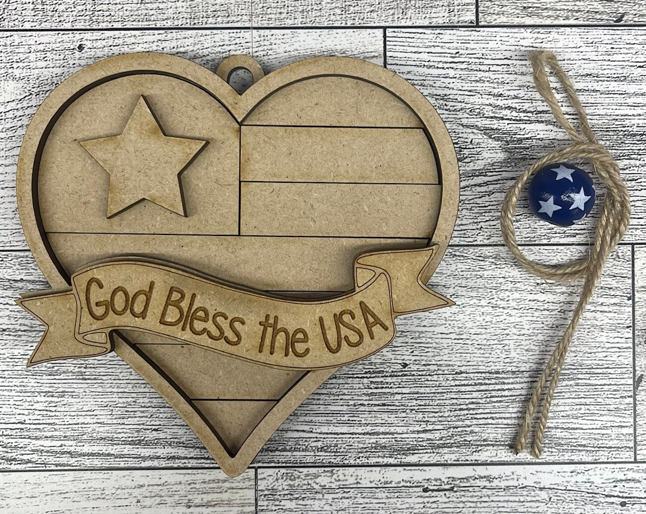 Military Ornament cutouts - unpainted wooden cutouts, ready for you to paint