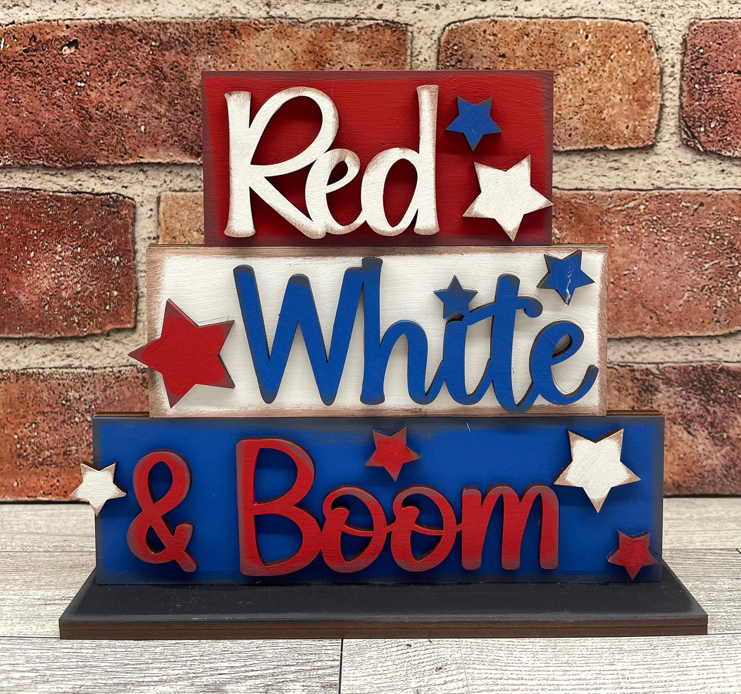 June Craft Kit - Patriotic Themed - basket and water globe not included