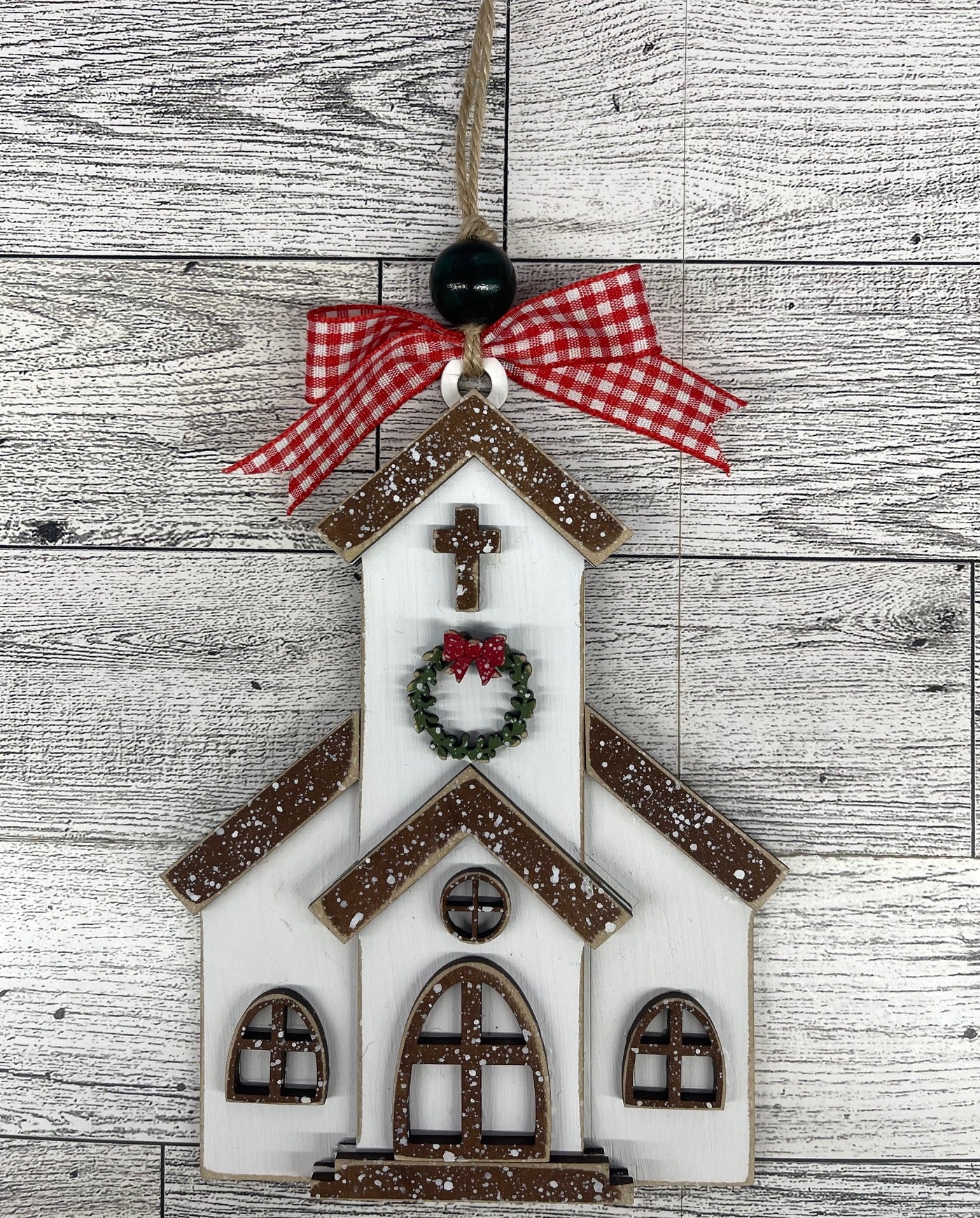 Country Christmas Tree Farm Ornaments unpainted cutouts