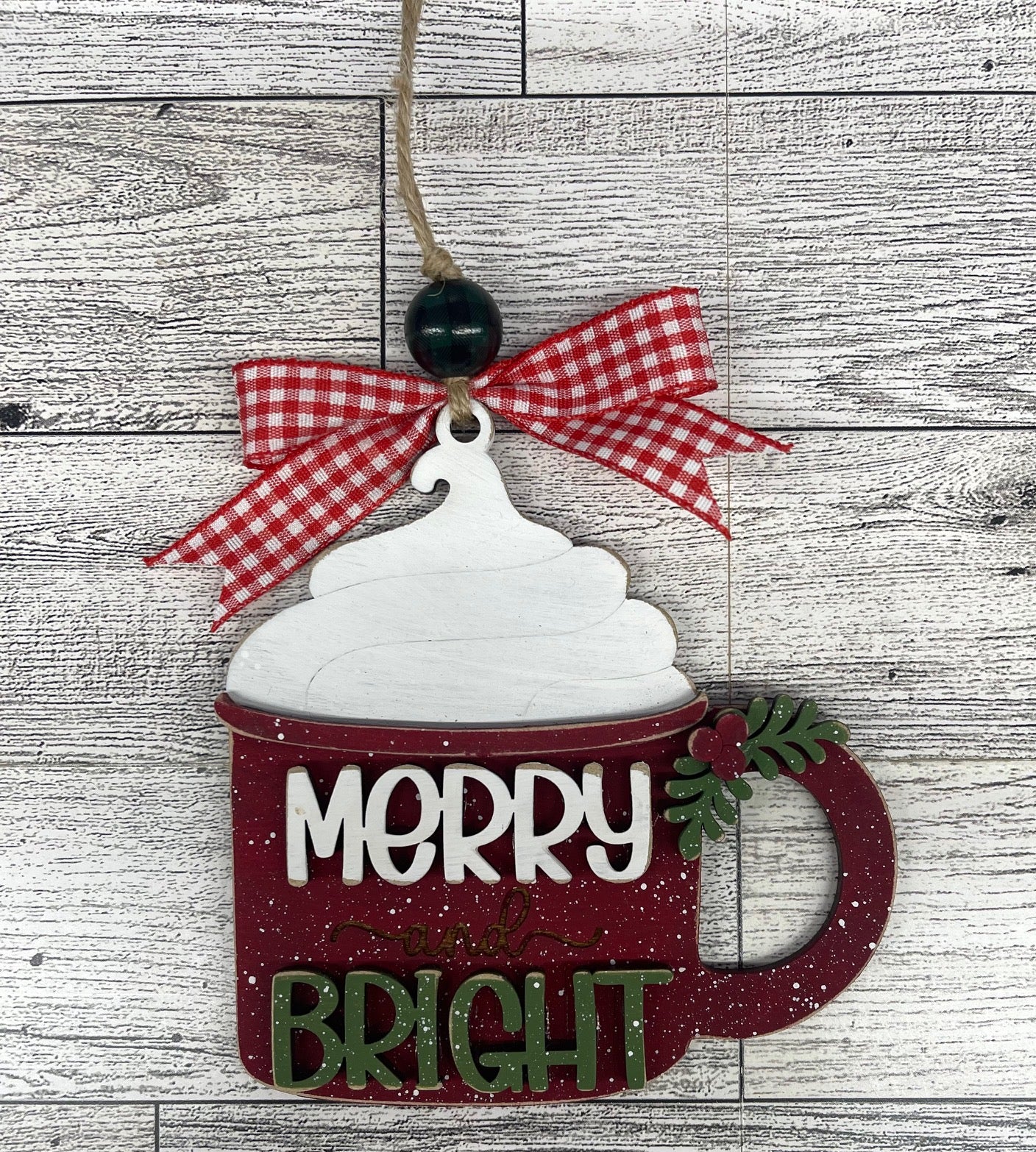 Country Christmas Tree Farm Ornaments unpainted cutouts