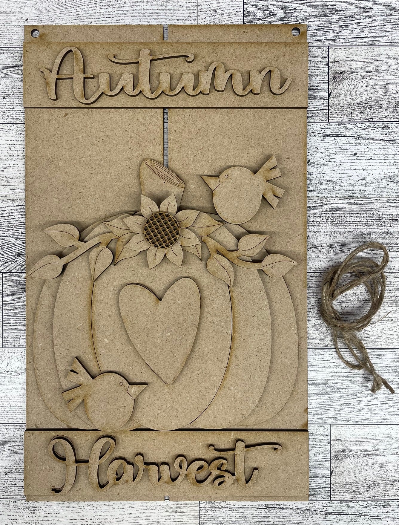 Autumn Harvest Pallet Sign unpainted cutouts