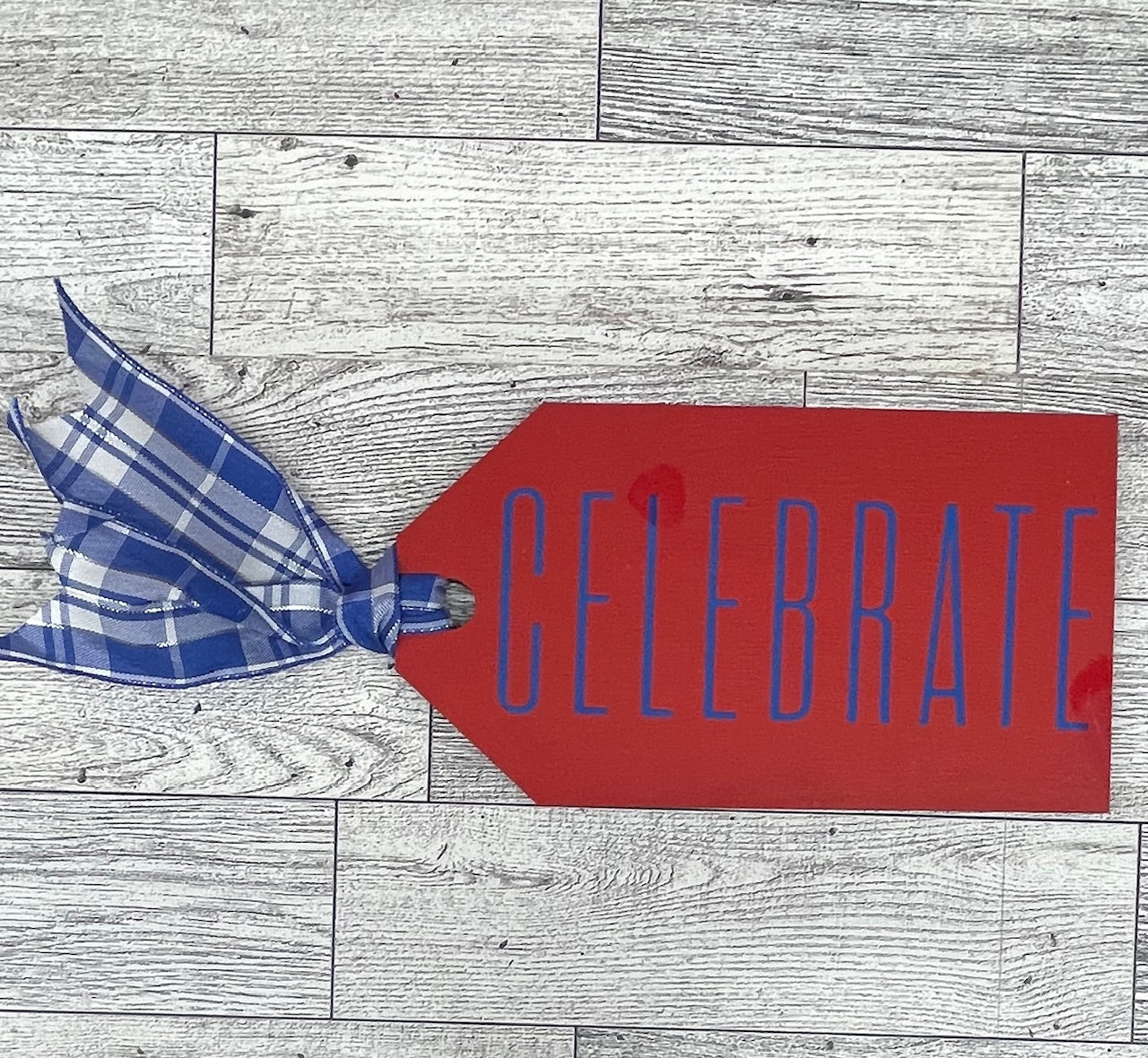 Painted Celebrate Small tag