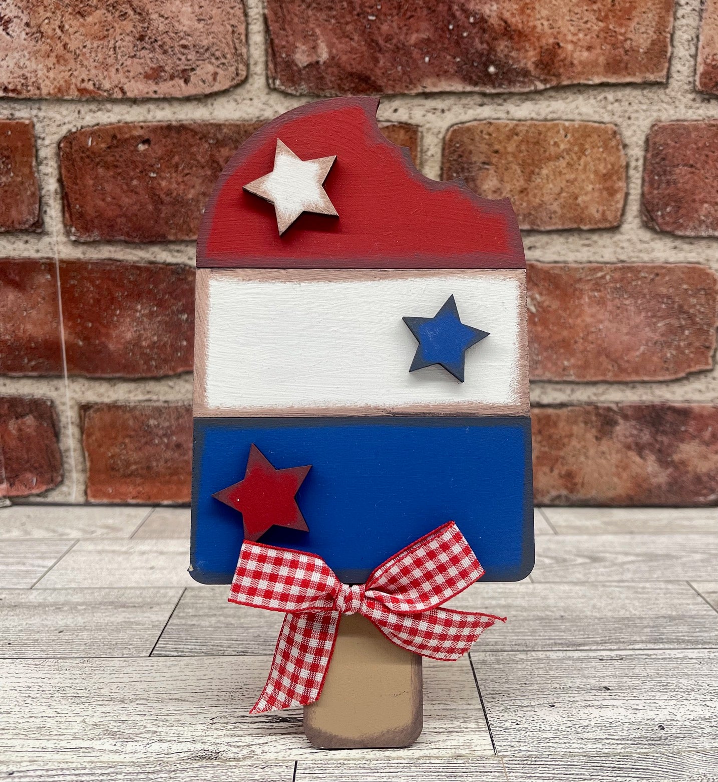 Painted Patriotic Popsicle