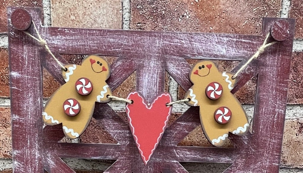 July Craft Kit - Gingerbread Themed - basket and water globe not included
