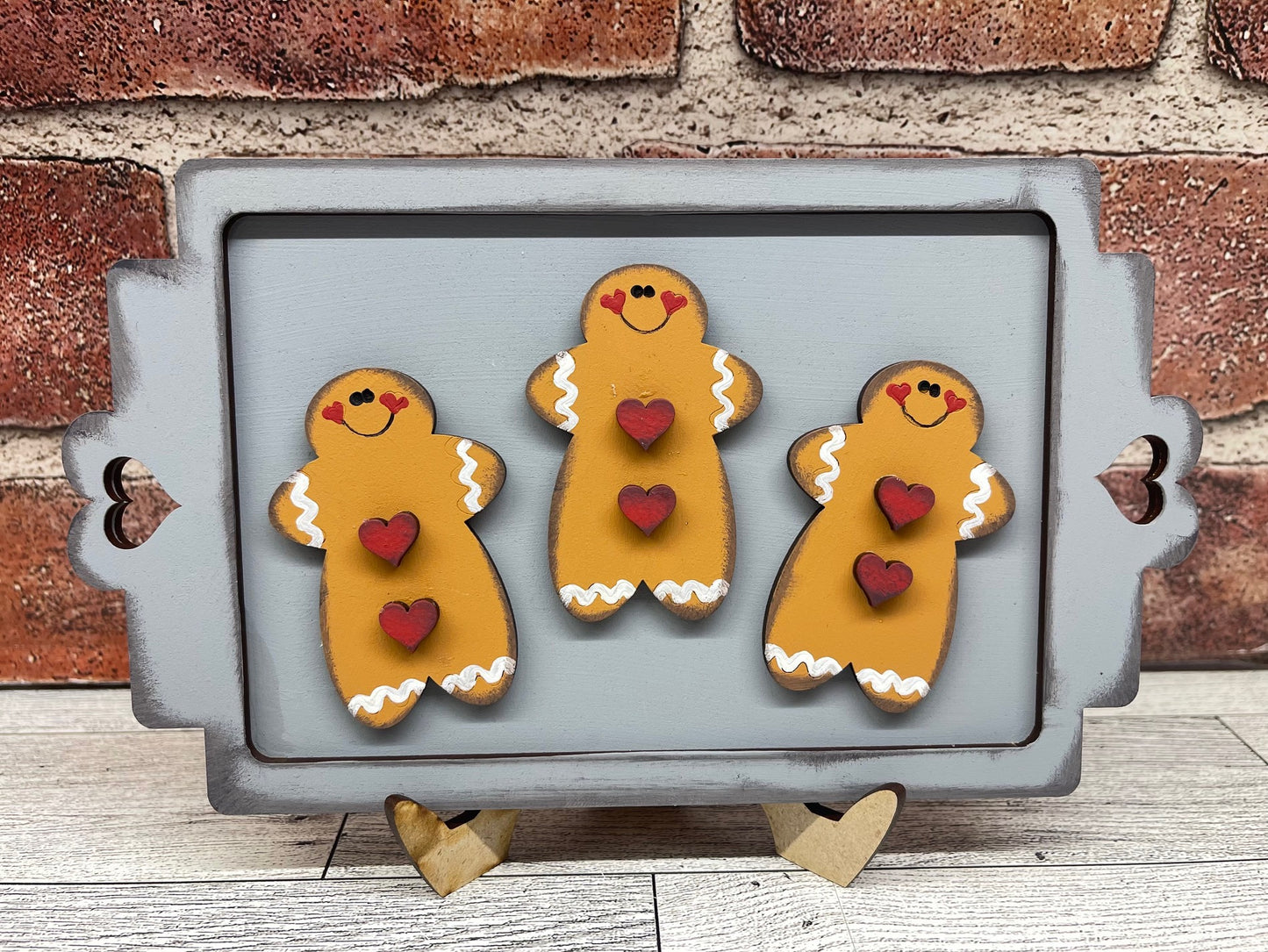 July Craft Kit - Gingerbread Themed - basket and water globe not included