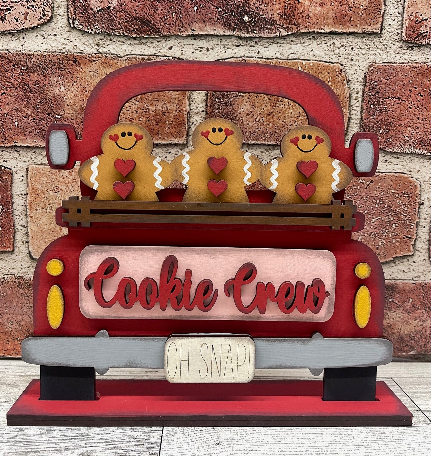 July Craft Kit - Gingerbread Themed - basket and water globe not included