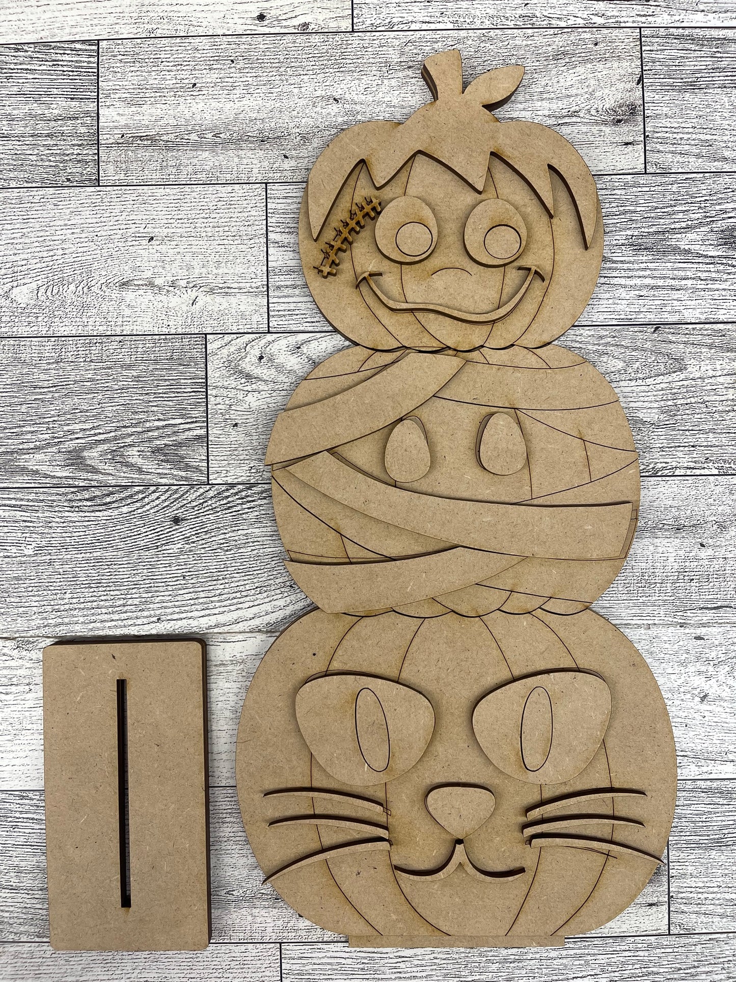Stacking Pumpkin Stander - 3 choices - unpainted cutouts ready for you to paint