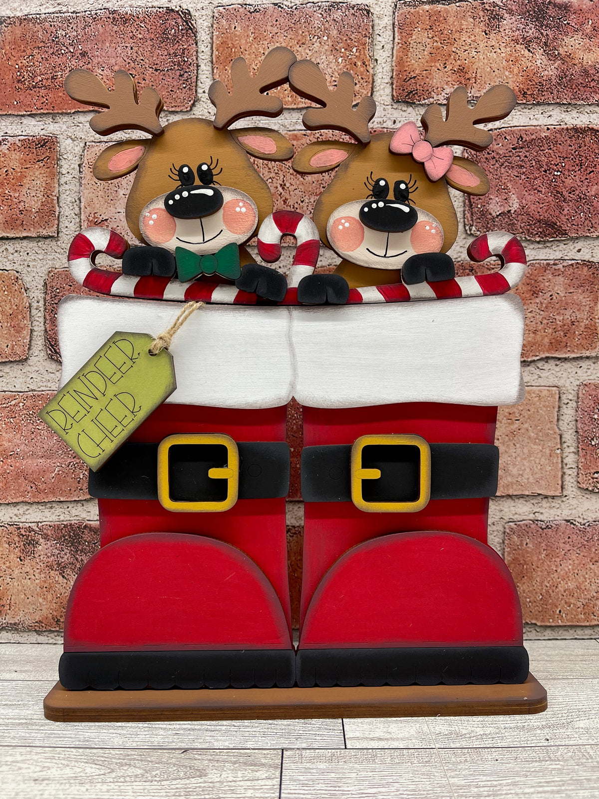 Christmas Boots for Basket Inserts - unpainted wood cutouts, ready for you to paint