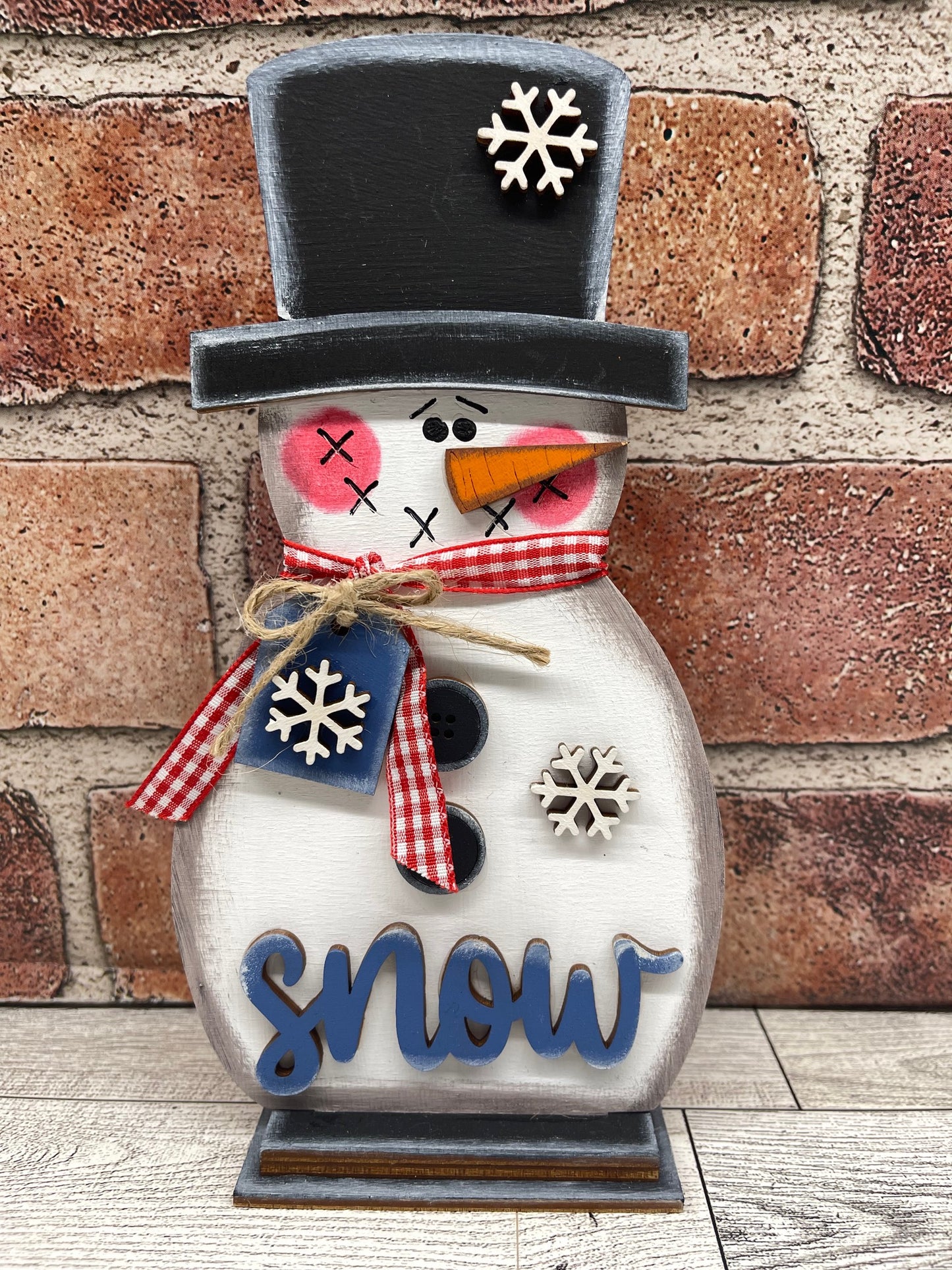 Painted - Snowman - Snow Stander
