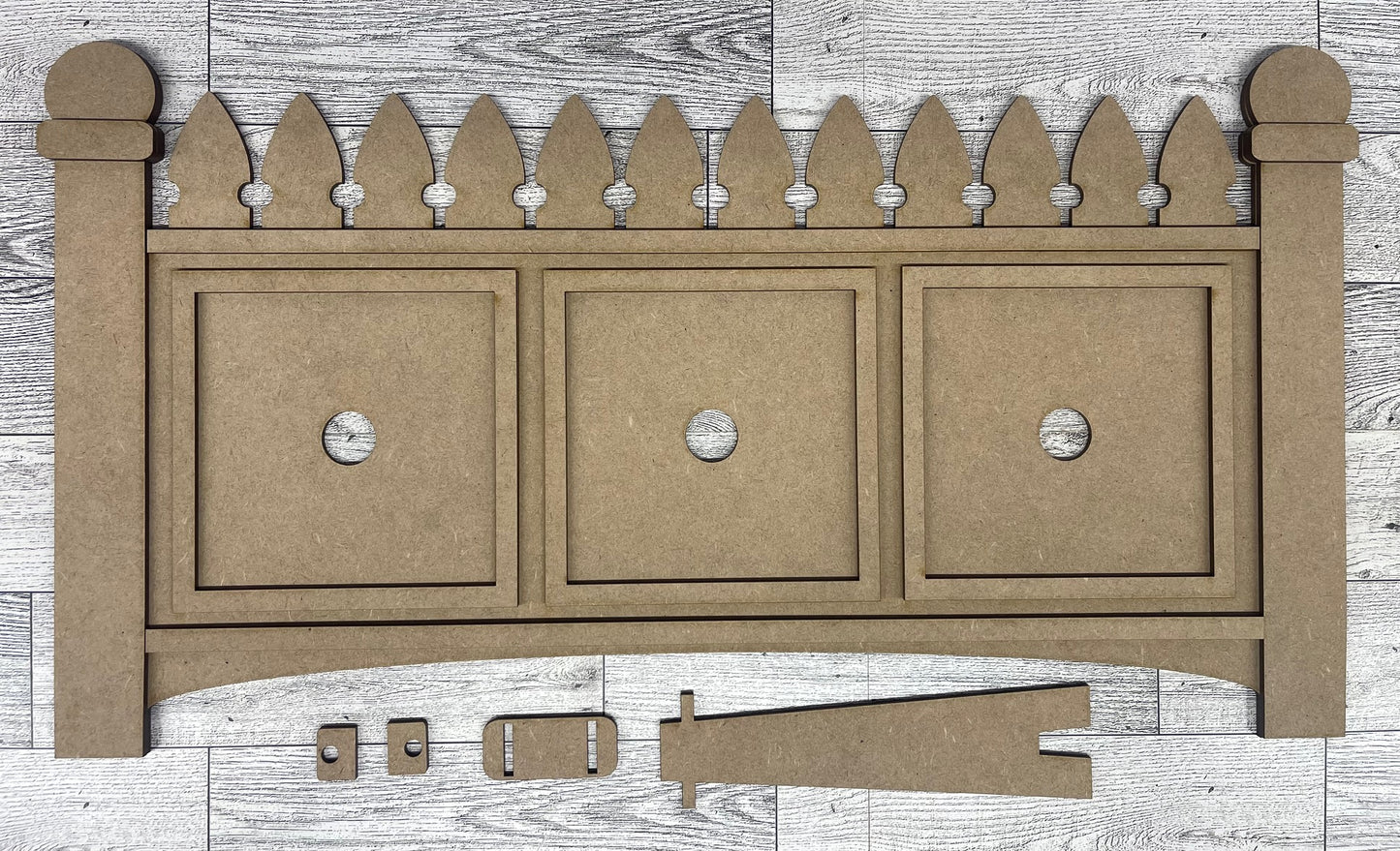 Fence only for leaning ladder cutouts - unpainted wooden cutouts, ready for you to paint