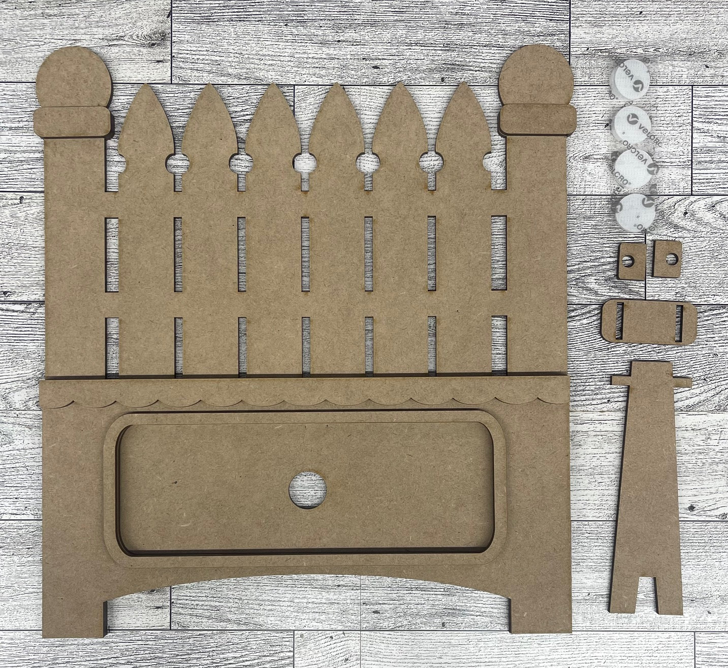 Fence Only for Truck inserts, unpainted wood cutouts, ready for you to paint
