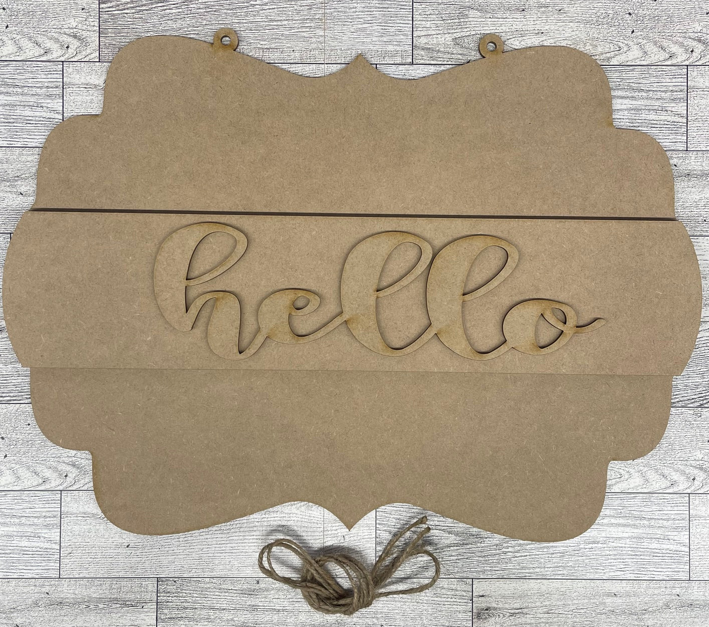 2025 January Craft Kit - Hello Door Sign and Insert only