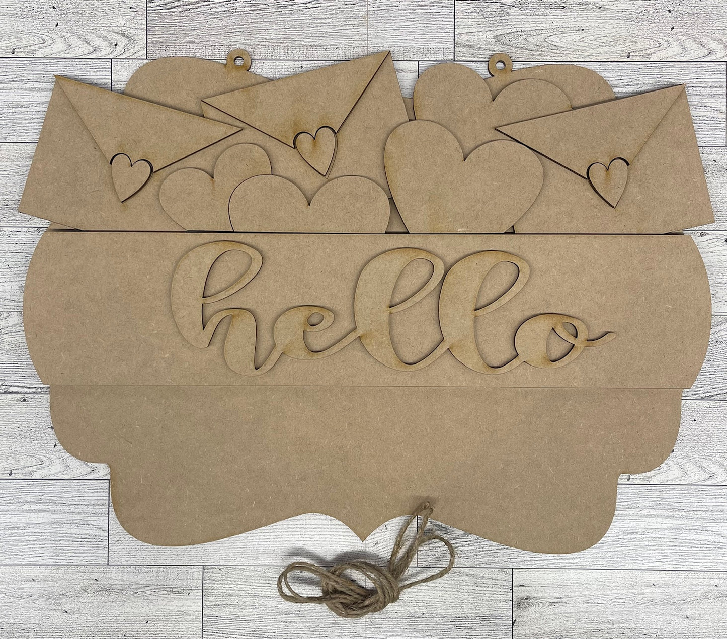 2025 January Craft Kit - Hello Door Sign and Insert only