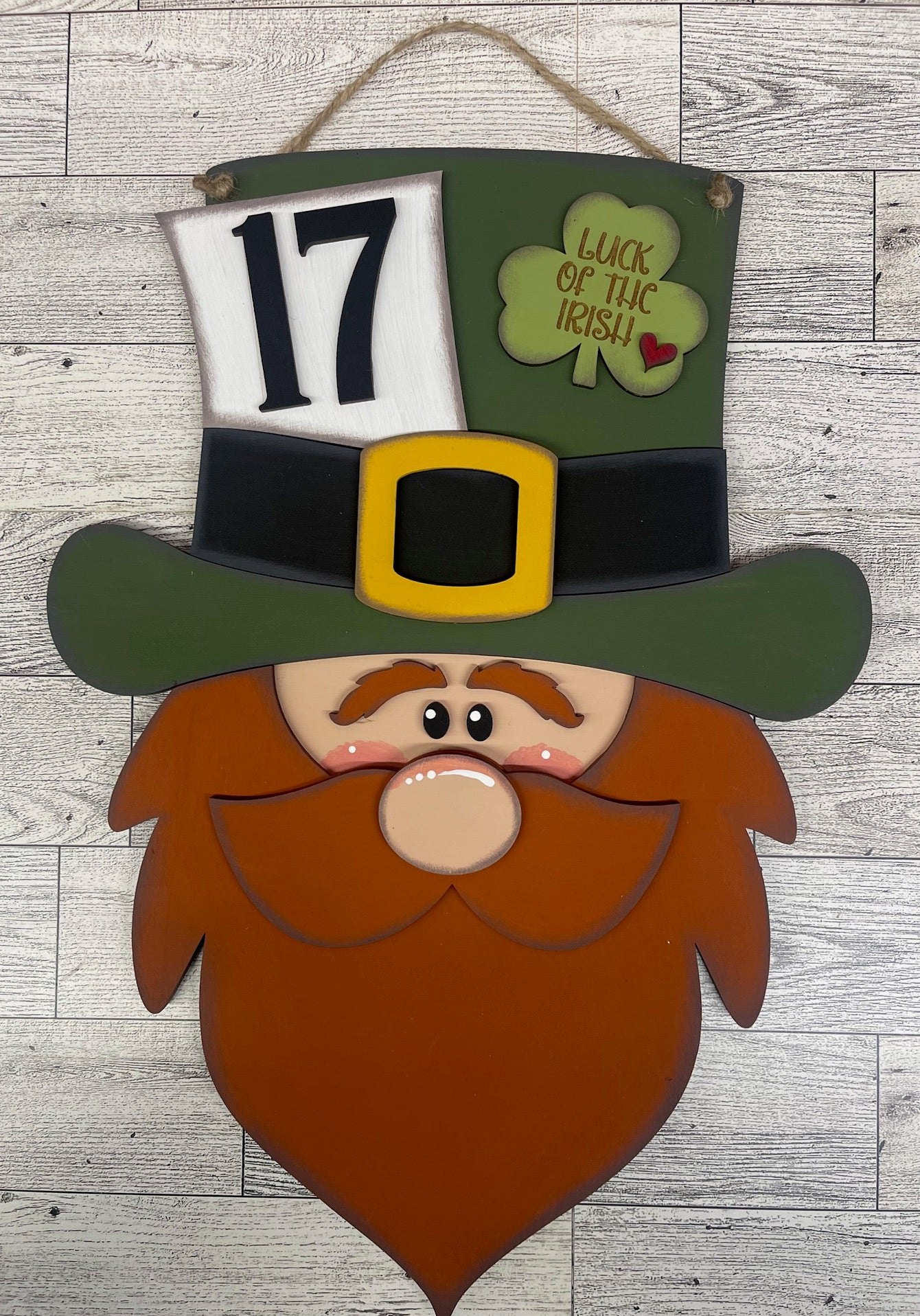 Leprechaun Door Sign cutouts unpainted ready for you to finish