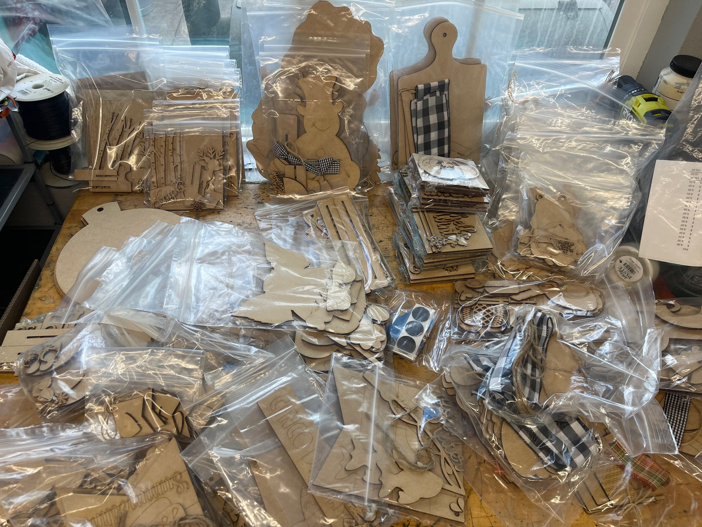 Mystery Box - Unpainted Wood Cutout Kits - Value Approx. $100