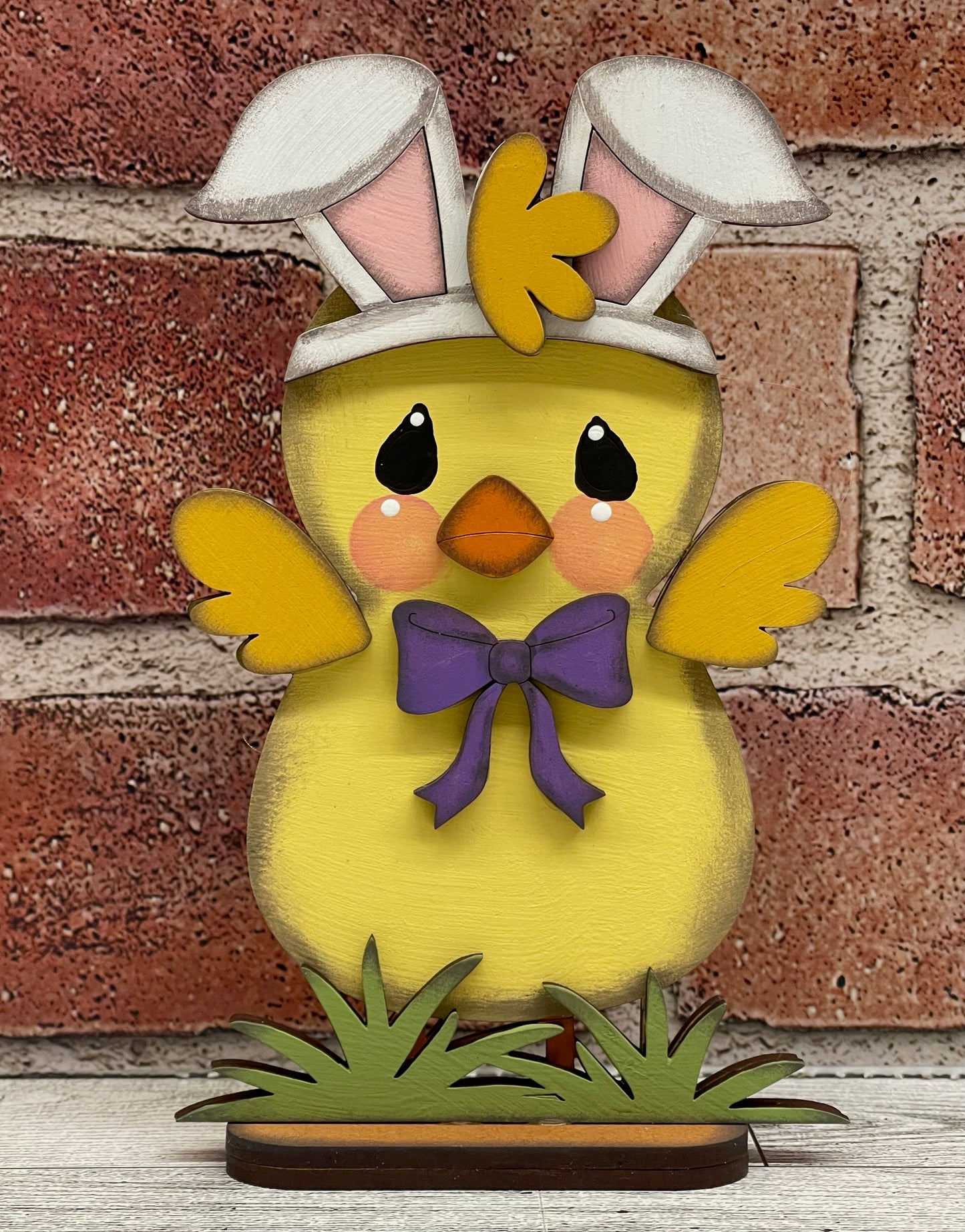Painted Easter Chick Standers