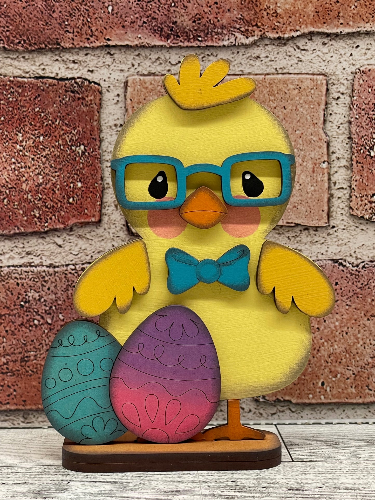Painted Easter Chick Standers