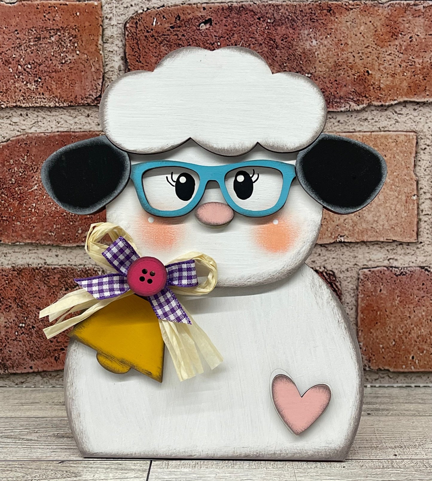Painted Bunny, Chick & Lamb Easter Stander