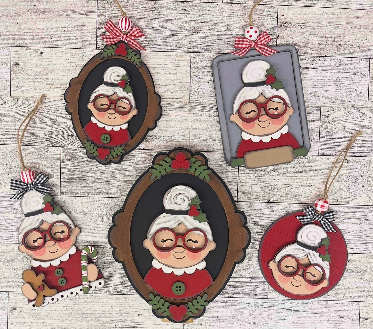 April - Dar's Christmas Craft Club - unpainted wood cutouts, ready for you to paint