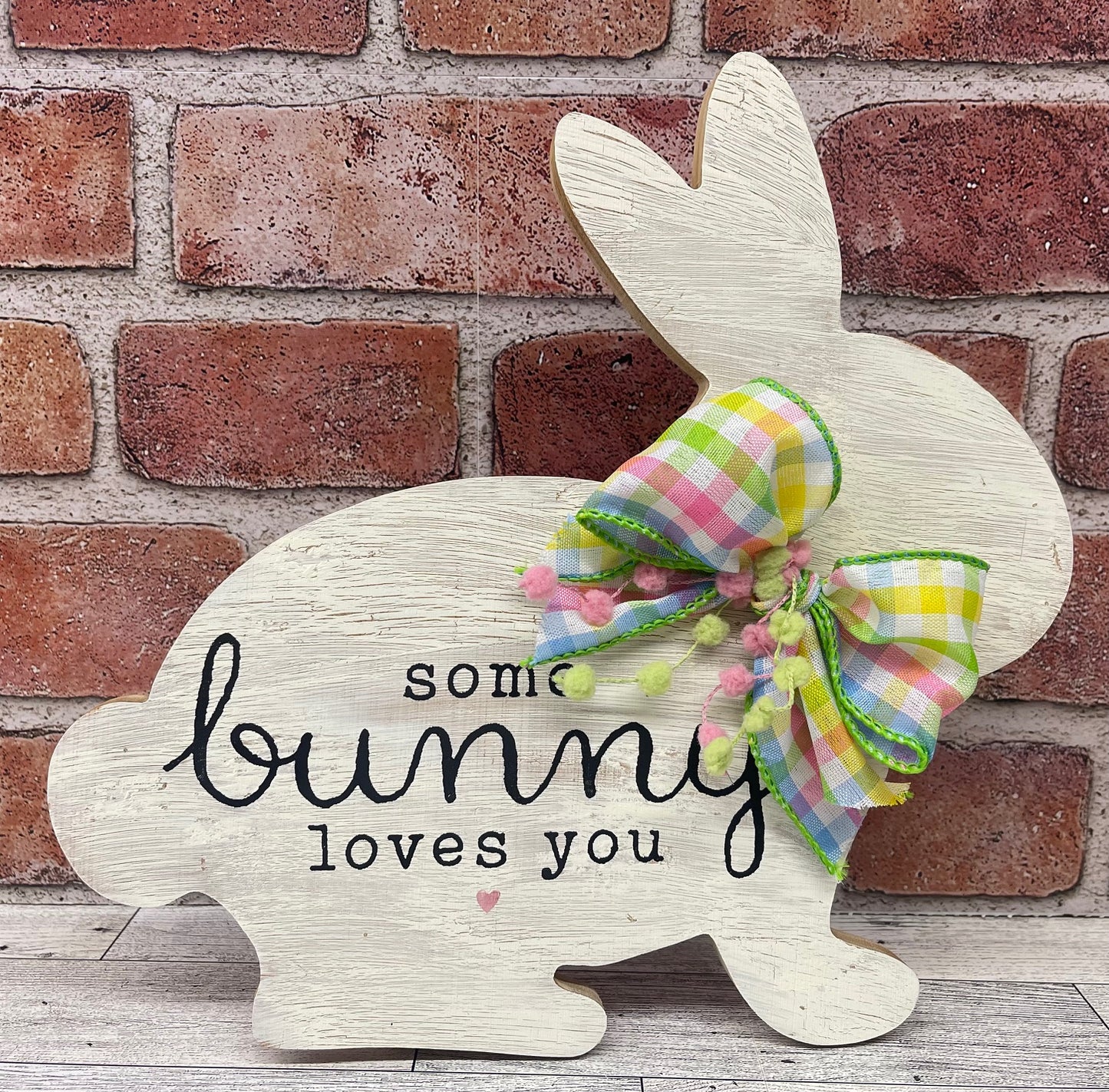 Painted Large Some Bunny Loves You Stander